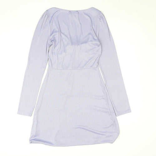 Wild Honey Women’s Purple Bodycon Mini Dress Size S Long Sleeve