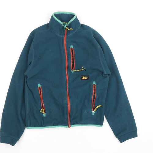 REI Co-op Boys Blue Fleece Full Zip Jacket Size 10-12 Years Lightweight Outdoor