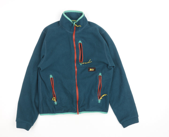 REI Co-op Boys Blue Fleece Full Zip Jacket Size 10-12 Years Lightweight Outdoor