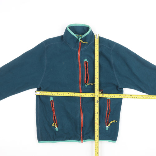 REI Co-op Boys Blue Fleece Full Zip Jacket Size 10-12 Years Lightweight Outdoor
