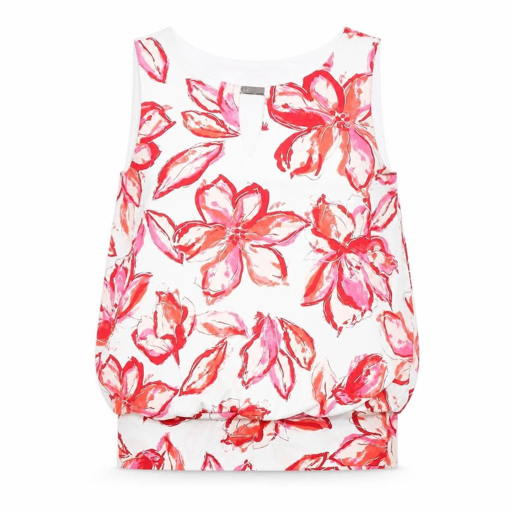 Roman Women’s Multicoloured Floral Sleeveless Tunic Top Size 12