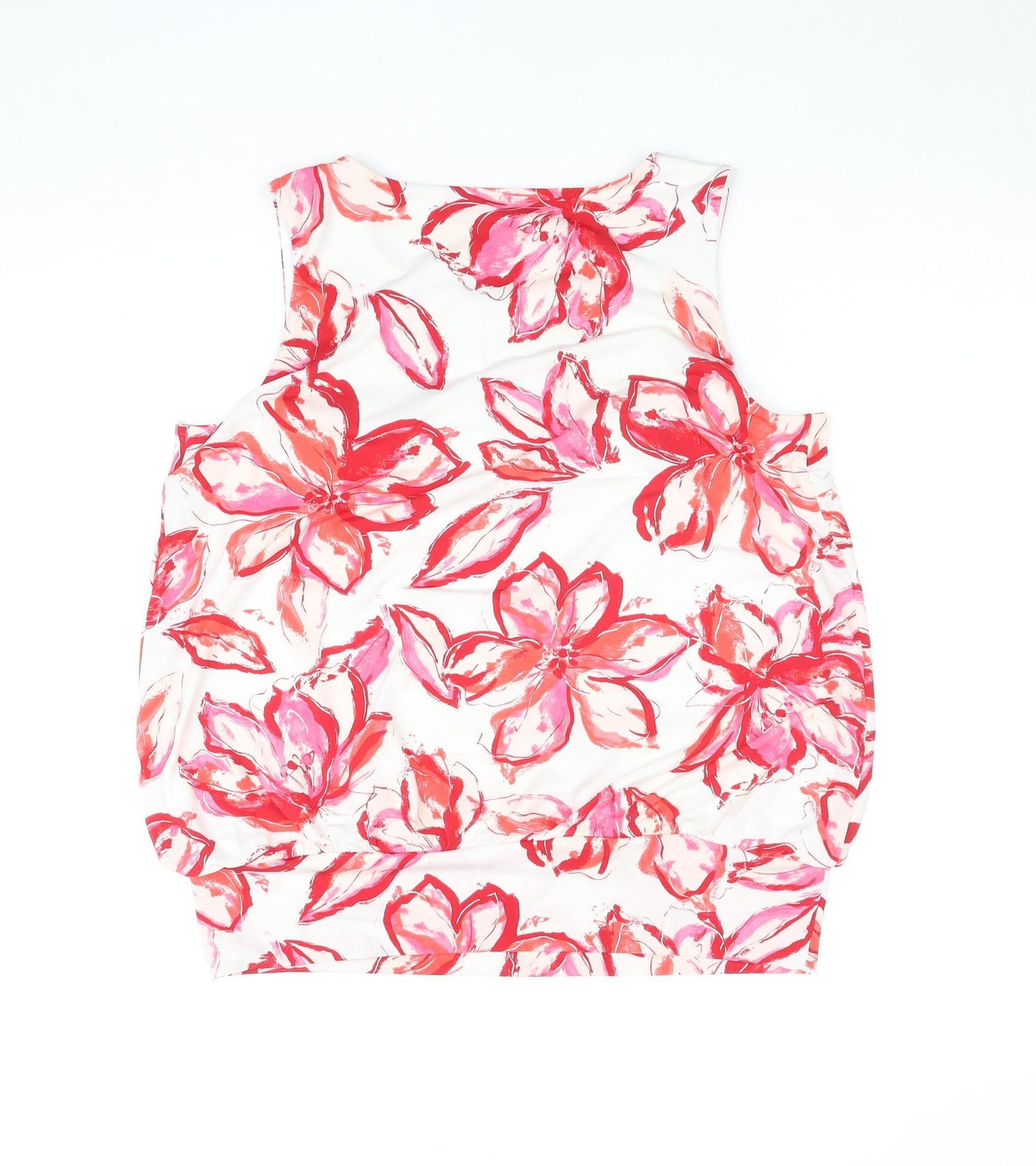 Roman Women’s Multicoloured Floral Sleeveless Tunic Top Size 12