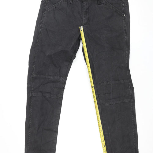 H&M Women Black Skinny Jeans Size M High Rise Stretch Denim