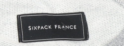 Sixpack France Men's Grey Crew Neck Pullover Sweatshirt M