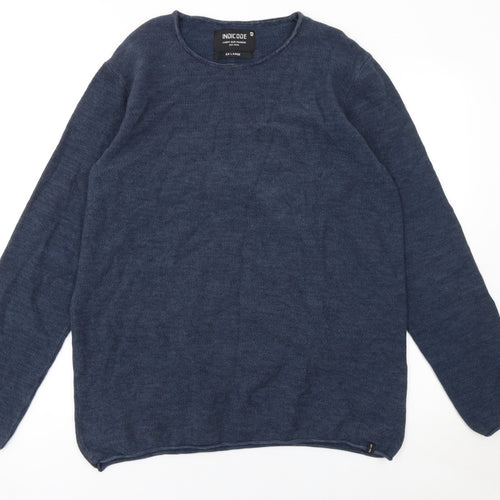 INDICODE Men's Blue 2XL Knit Pullover Sweatshirt
