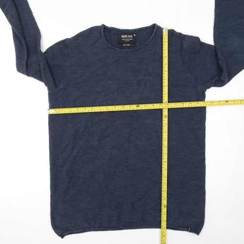 INDICODE Men's Blue 2XL Knit Pullover Sweatshirt
