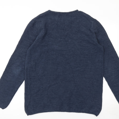 INDICODE Men's Blue 2XL Knit Pullover Sweatshirt