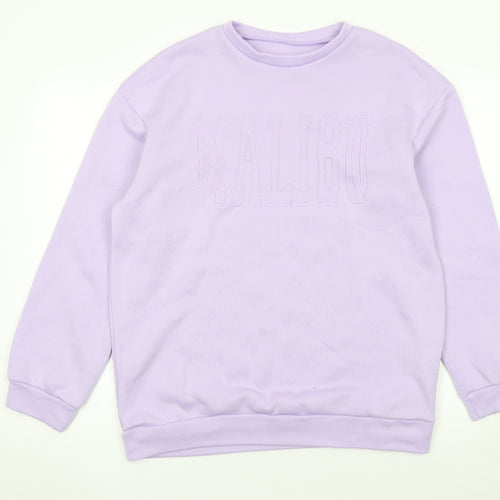 SHEIN Womens Lilac Malibu Sweatshirt Size 10 Regular Fit