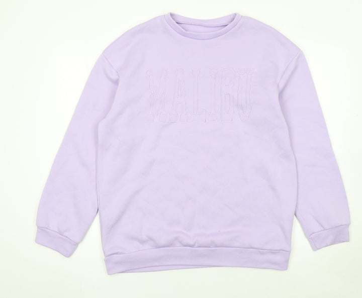 SHEIN Womens Lilac Malibu Sweatshirt Size 10 Regular Fit