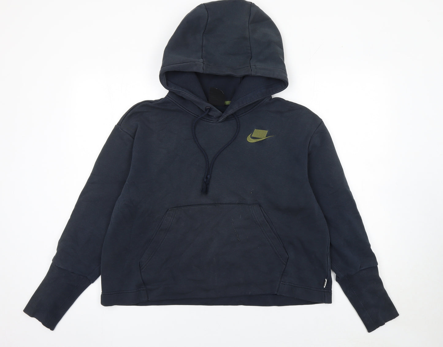 Nike Women’s Black S Pullover Hoodie Cotton Blend NSW Logo Casual