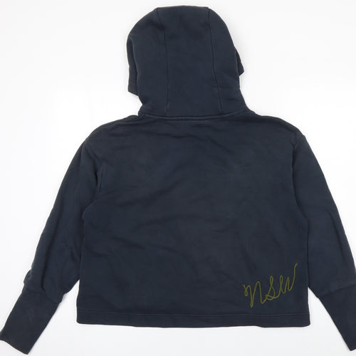 Nike Women’s Black S Pullover Hoodie Cotton Blend NSW Logo Casual