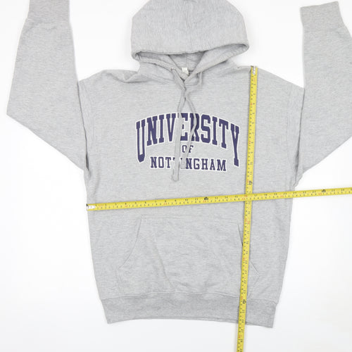 Casual Classics Women's Grey Pullover Hoodie Size L University Print