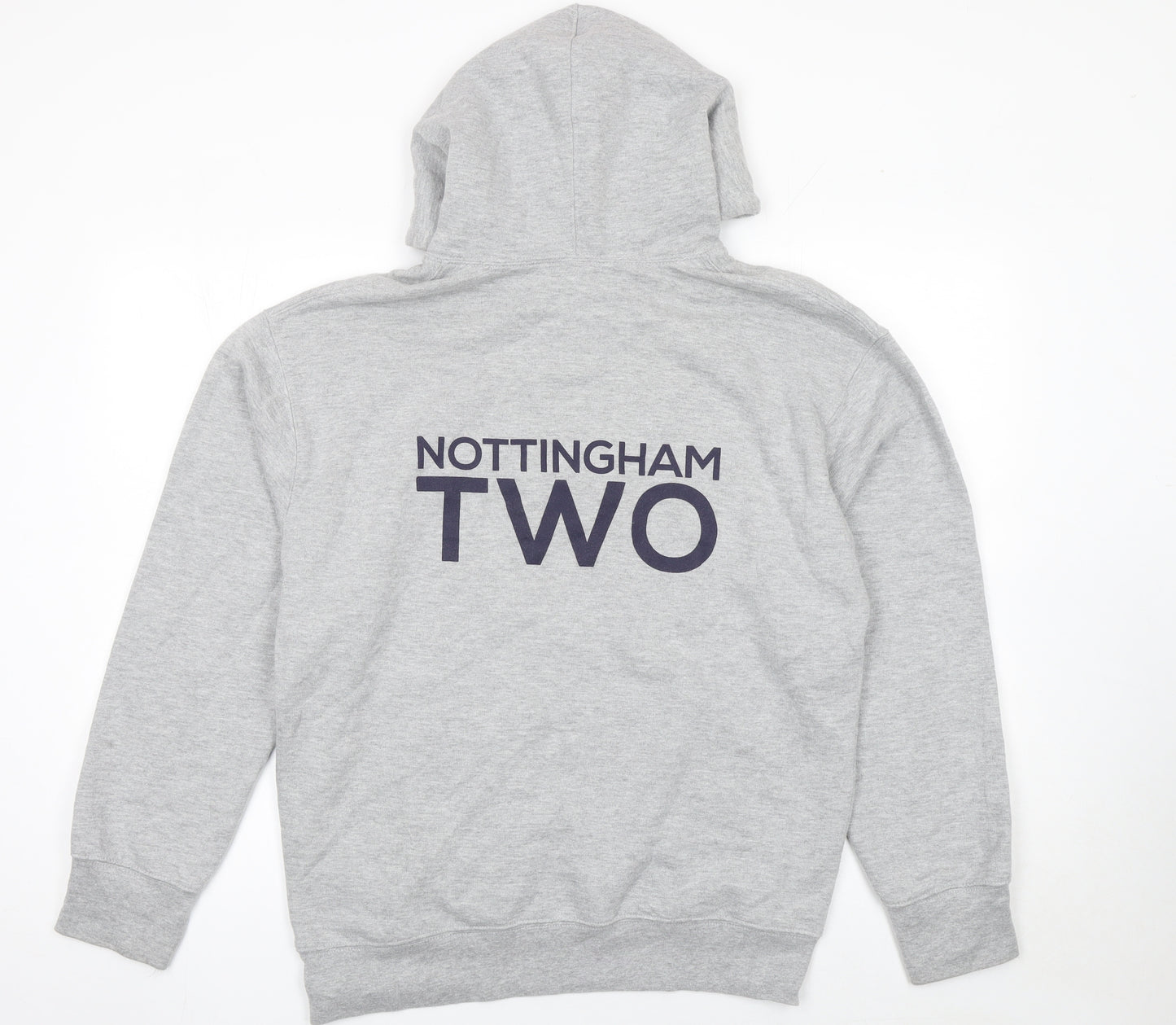 Casual Classics Women's Grey Pullover Hoodie Size L University Print
