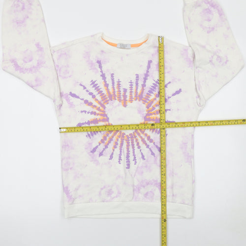 Primark Girls Multicoloured Tie Dye Heart Pullover Sweatshirt 12-13 Years