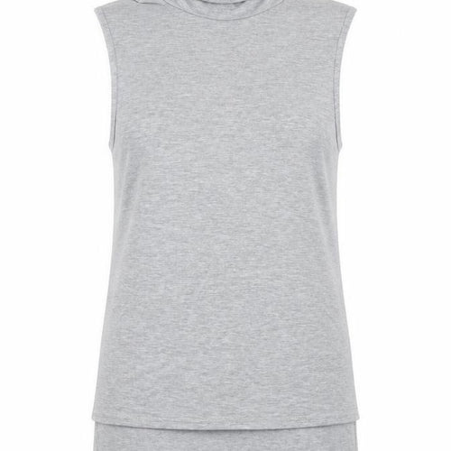 PrettyLittleThing Womens Grey Sleeveless Roll Neck Tank Top UK 10