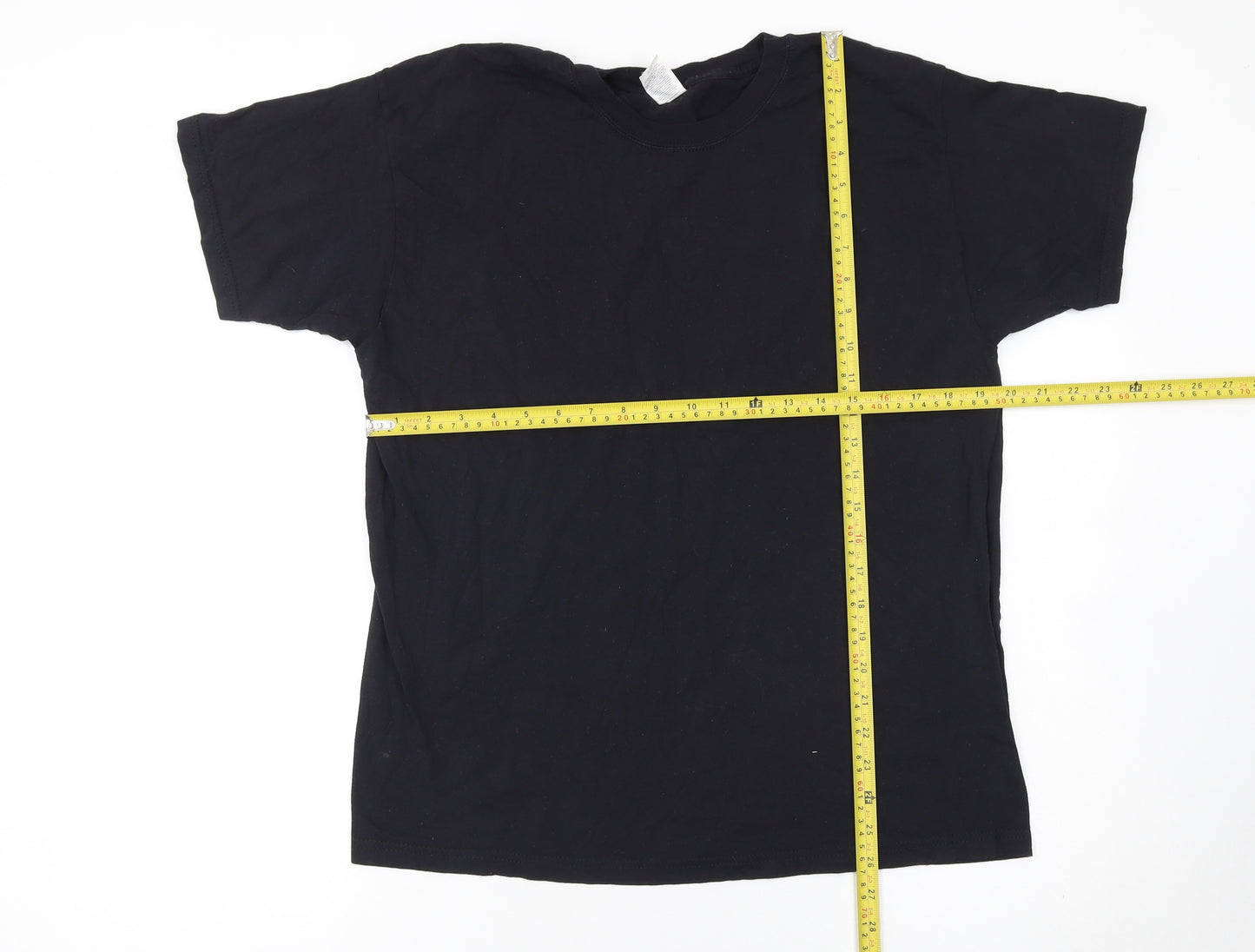 Fruit of the Loom Men's Black C. Ronaldo Graphic T-Shirt Size L