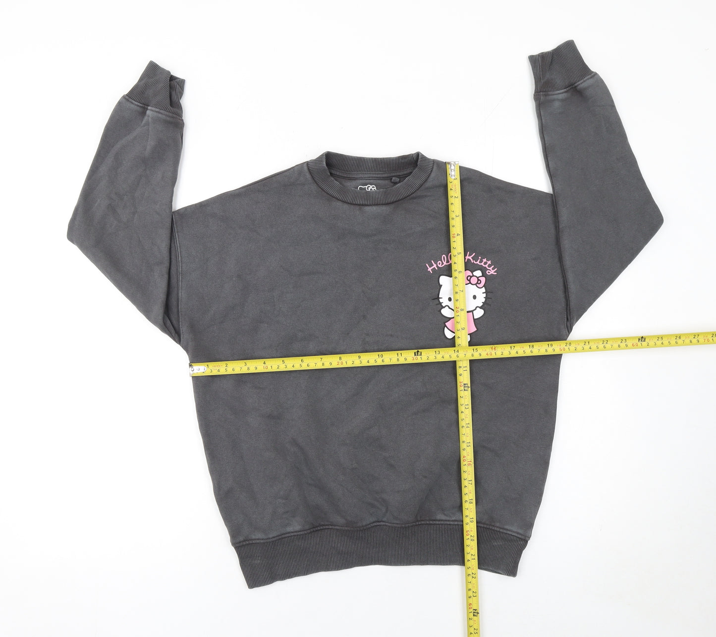 Sanrio Hello Kitty Girls Grey Sweatshirt 10-11 Years Crew Neck Pullover