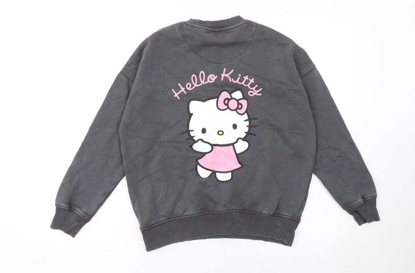 Sanrio Hello Kitty Girls Grey Sweatshirt 10-11 Years Crew Neck Pullover