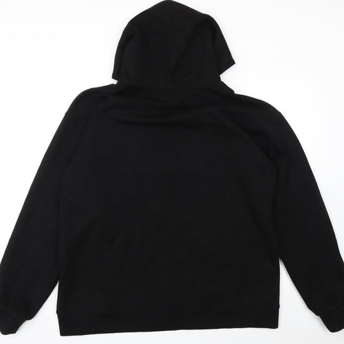 Six Collection Men's Black XL Pullover Hoodie with Graphic Print