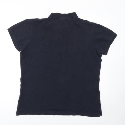 Diesel Men’s Black Cotton Stretch Polo Shirt Size L