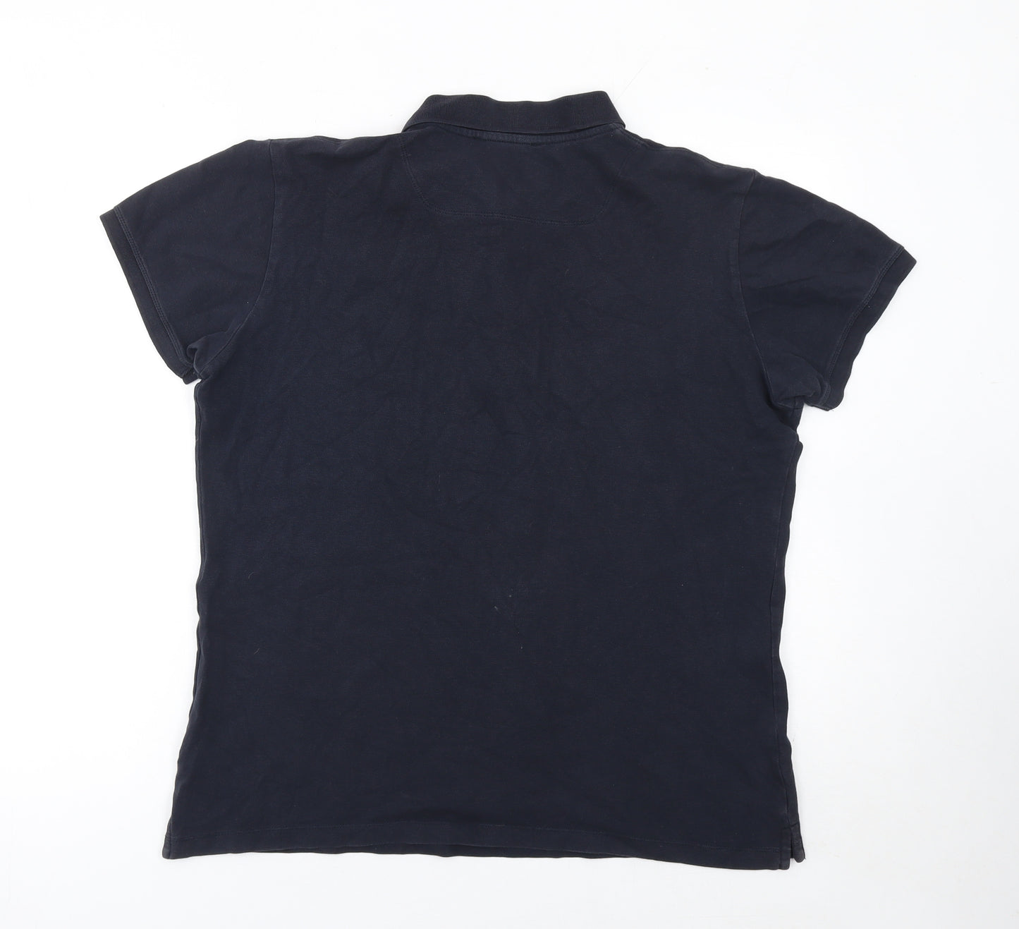 Diesel Men’s Black Cotton Stretch Polo Shirt Size L