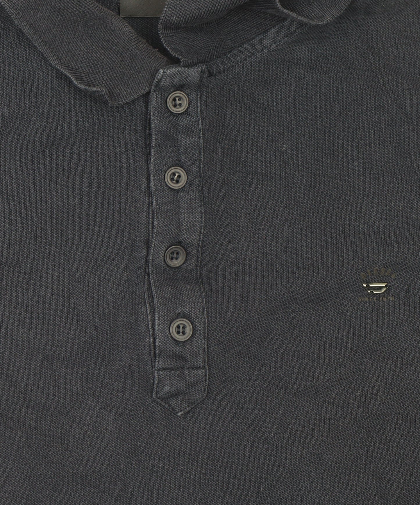 Diesel Men’s Black Cotton Stretch Polo Shirt Size L