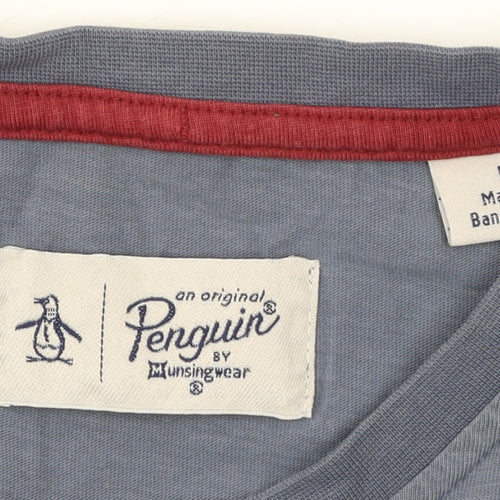 Original Penguin Men’s Blue Cotton Short Sleeve Pyjama Top M