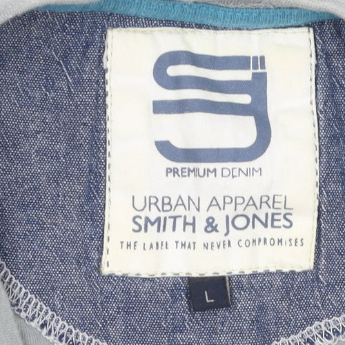 Smith & Jones Men's Grey Venice Beach Graphic T-Shirt Size L