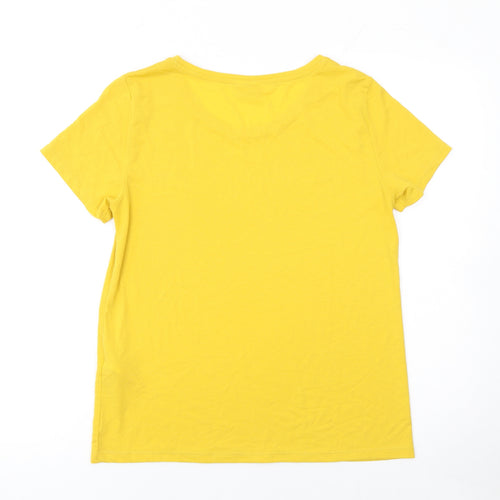 Jacqueline de Yong Women's Yellow New York 1978 T-Shirt S