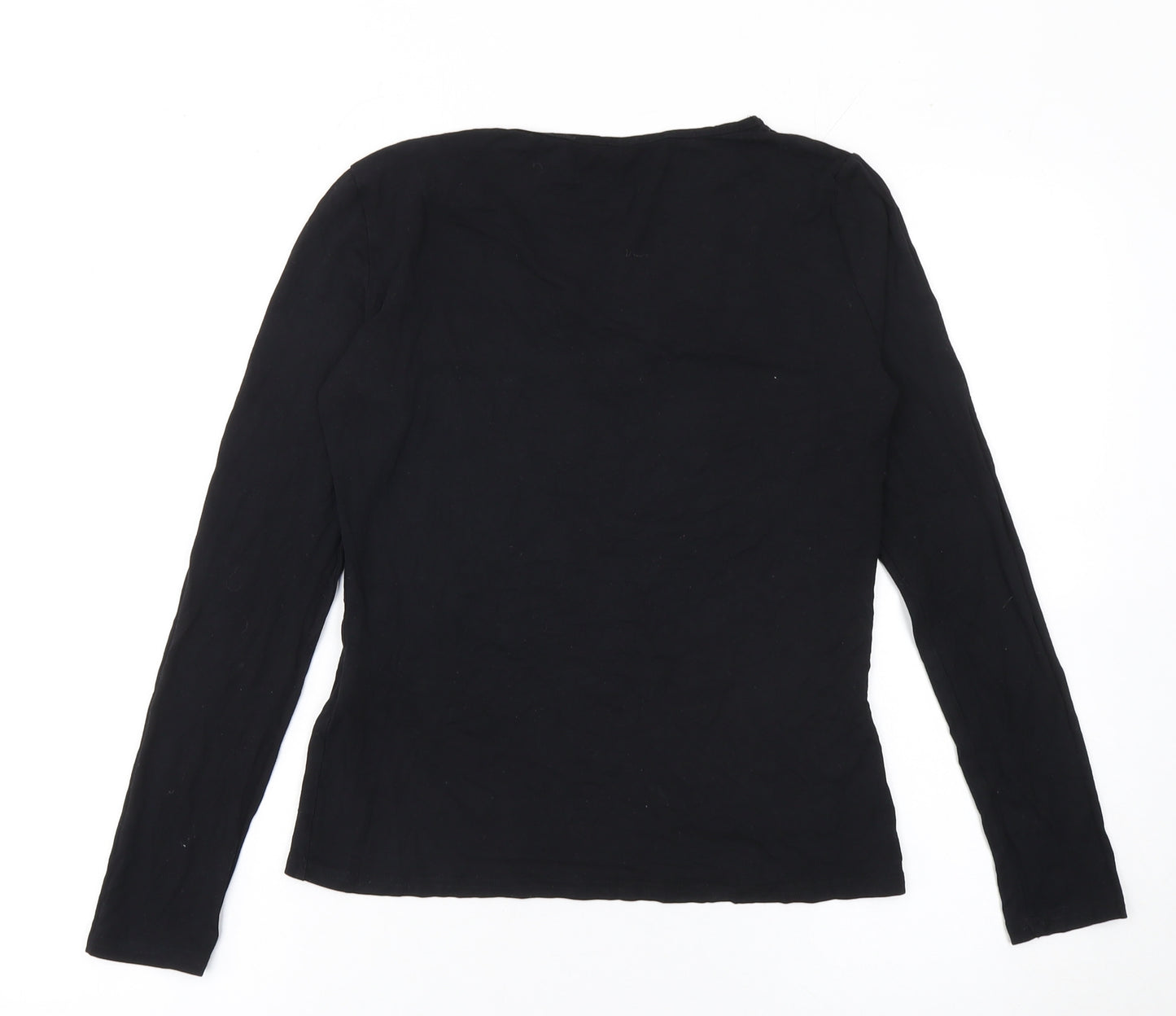 SHEIN Women’s Black Lace V-Neck Long Sleeve Blouse Size L