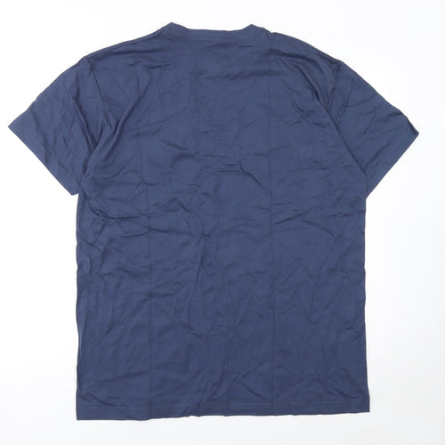 SOL'S Men's Blue XL Graphic Print Crew Neck Cotton T-Shirt