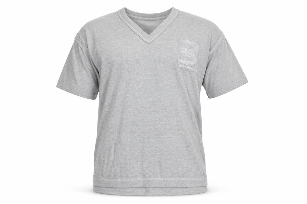Walé Adeyemi B-side Men’s Grey V-Neck Short Sleeve T-Shirt Size L