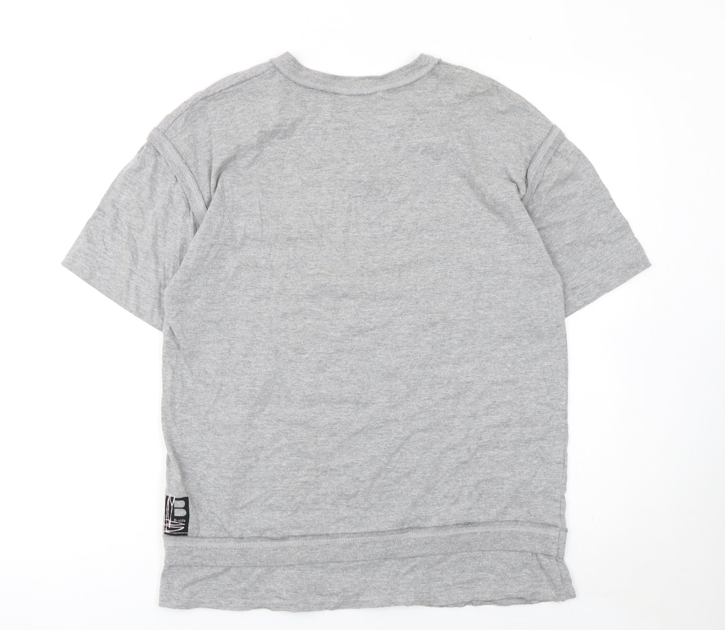 Walé Adeyemi B-side Men’s Grey V-Neck Short Sleeve T-Shirt Size L