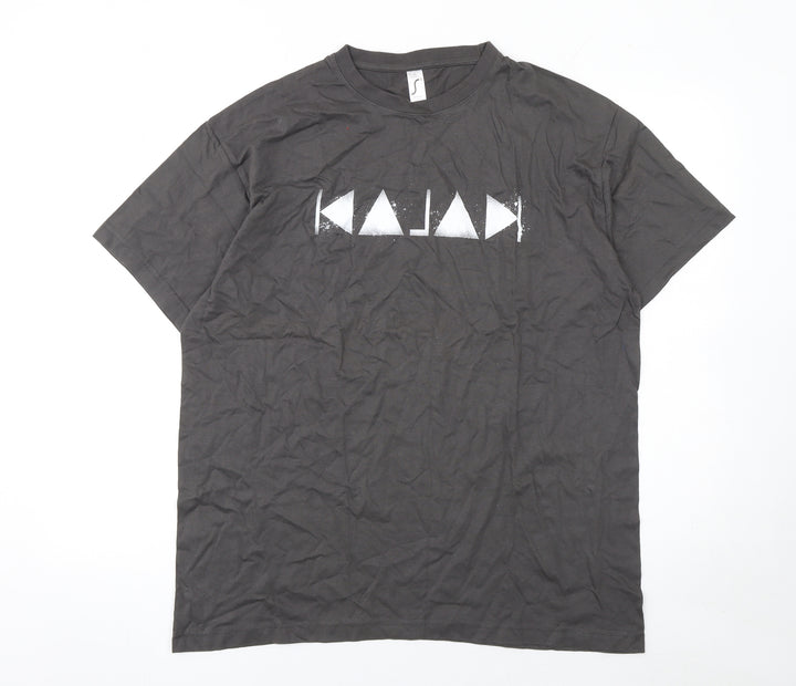SOL'S Imperial Men's Black Graphic Print T-Shirt XL Cotton