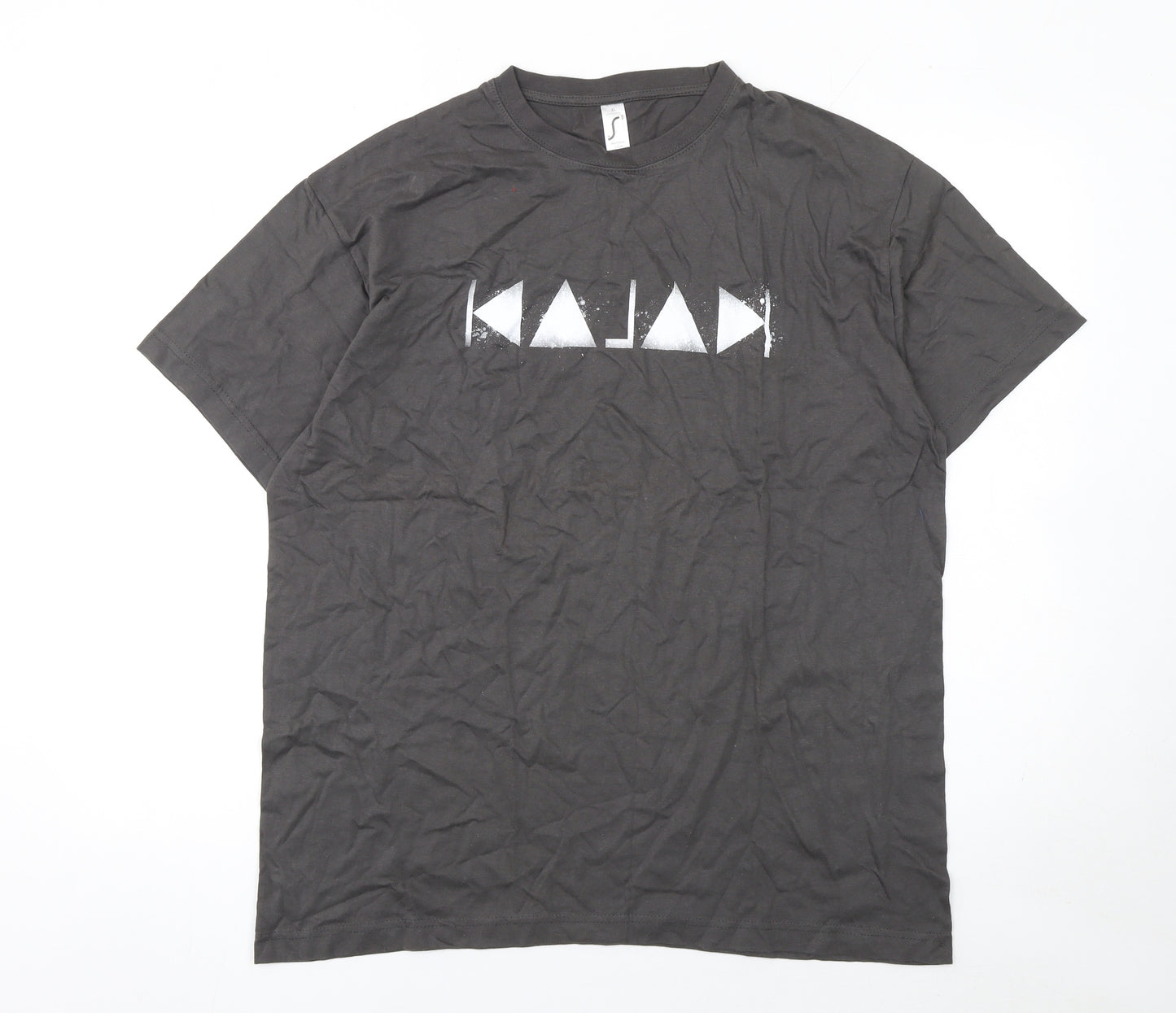 SOL'S Imperial Men's Black Graphic Print T-Shirt XL Cotton