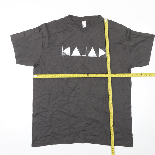 SOL'S Imperial Men's Black Graphic Print T-Shirt XL Cotton