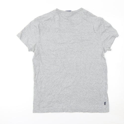 Superdry Men's Grey Organic Cotton Crew Neck T-Shirt Medium