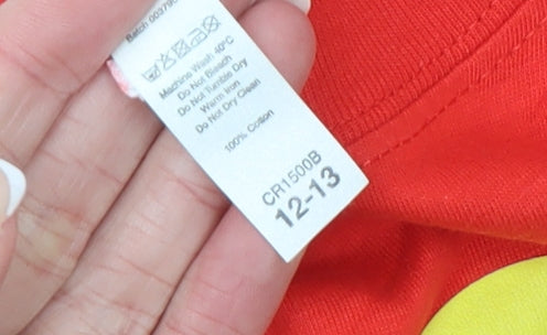 Casual Classics Boys Red The Incredibles Graphic Short Sleeve T-Shirt 12-13 Years