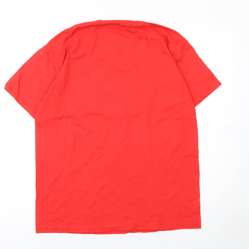 Fruit of the Loom Men's Red The Incredibles Logo Short Sleeve Cotton T-Shirt M