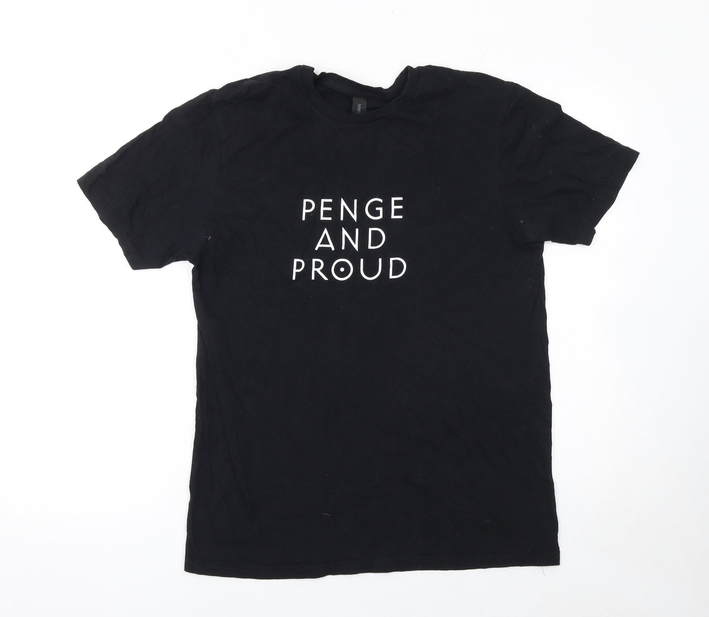 Gildan Women's Black Penge and Proud Cotton T-Shirt Medium