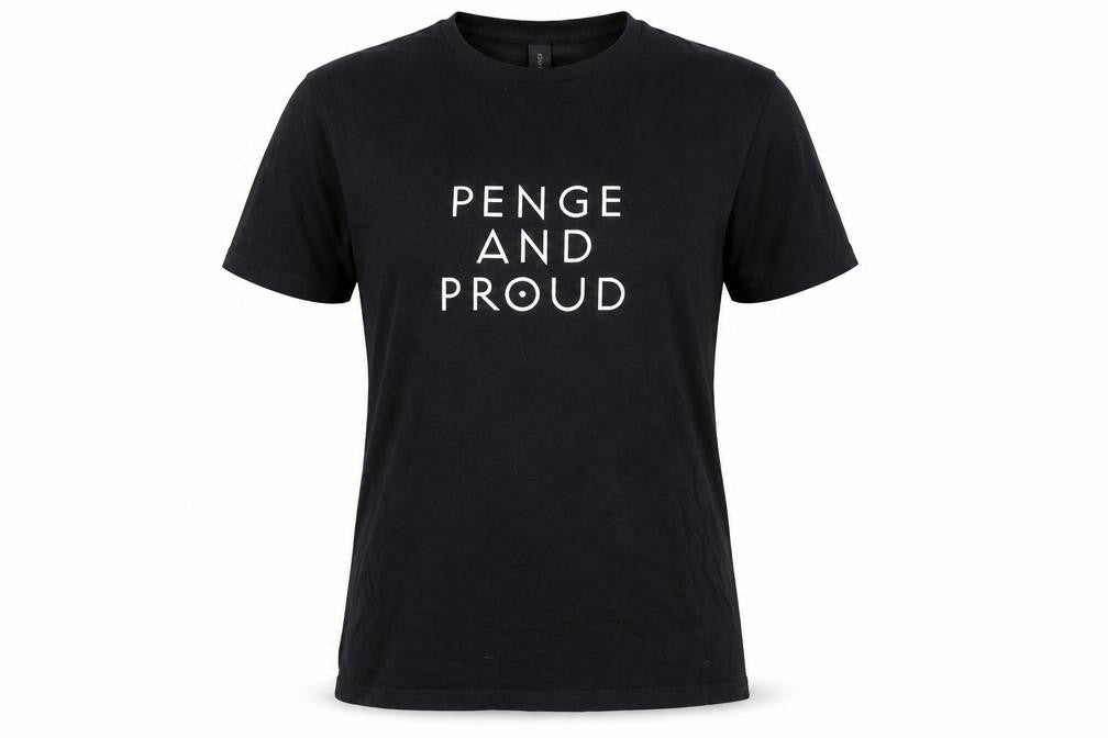 Gildan Women's Black Penge and Proud Cotton T-Shirt Medium