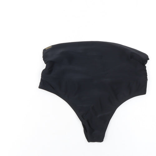 Liquido Women Black High-Waisted Swim Bottom M