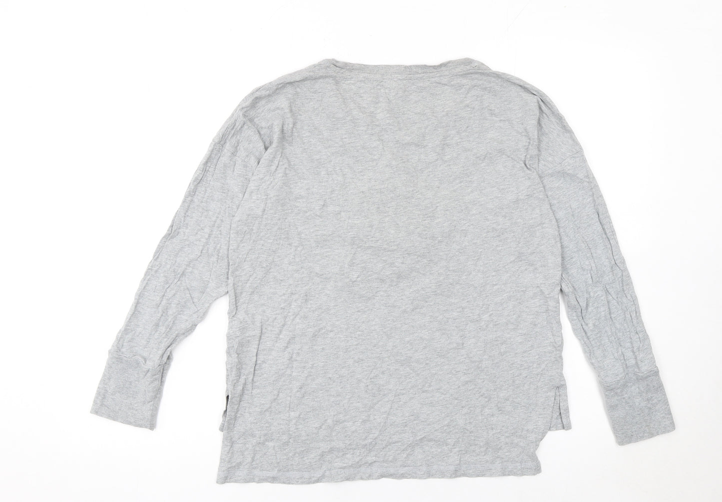 John Lewis Women’s Grey Star Long Sleeve Cotton T-Shirt Size 10