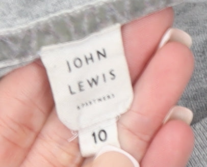 John Lewis Women’s Grey Star Long Sleeve Cotton T-Shirt Size 10