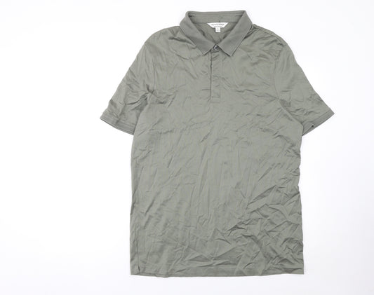 Marks and Spencer Men’s Green Supima Cotton Polo Shirt XL