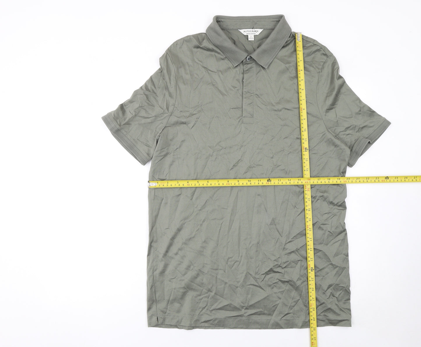 Marks and Spencer Men’s Green Supima Cotton Polo Shirt XL