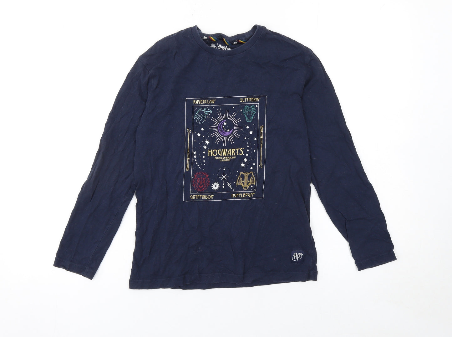 Marks and Spencer Boys Blue Harry Potter Hogwarts Long Sleeve T-Shirt 10 Years