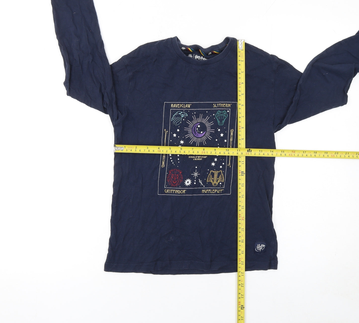 Marks and Spencer Boys Blue Harry Potter Hogwarts Long Sleeve T-Shirt 10 Years