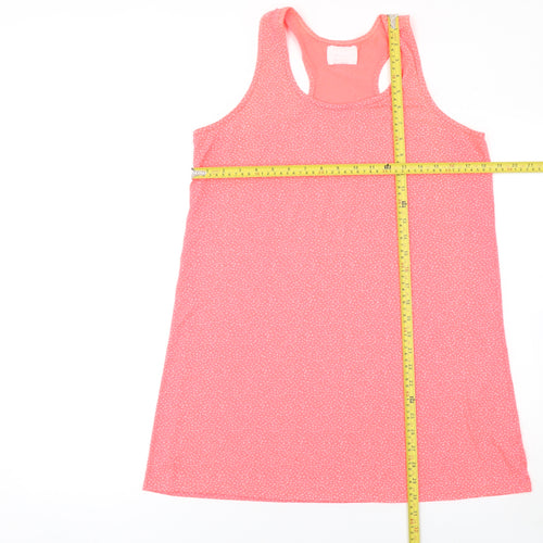 Matalan Women's Pink Polka Dot Sleeveless Nightshirt Size 12-14