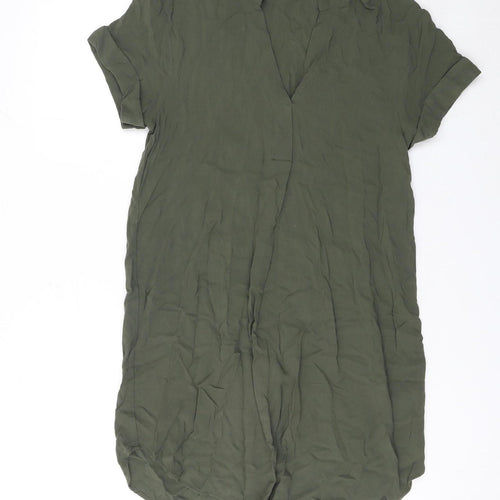 Anna Glover Women’s Green Viscose Shirt Dress Size 6